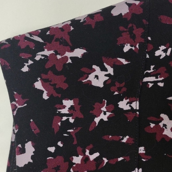 LYSSE lined stretch black and purple midi skirt, like new condition, size M - Picture 7 of 7